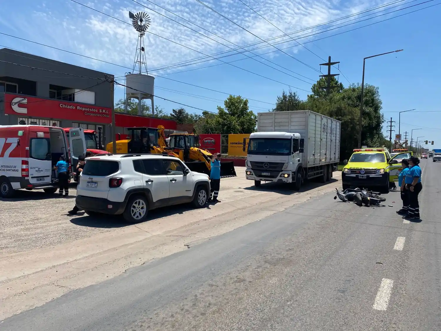 Fuerte accidente en ruta nacional 8.