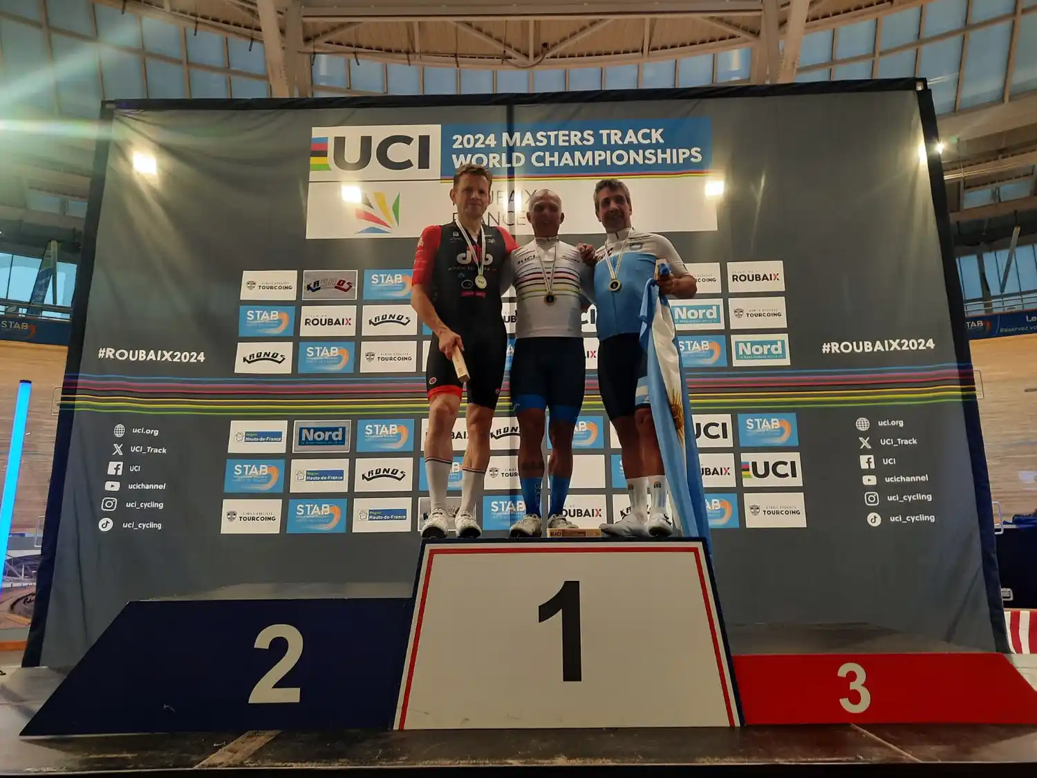 Daniel Rodríguez en lo más alto del podio.