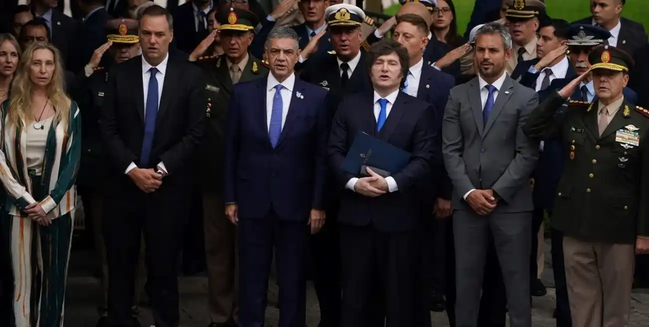 El presidente encabezó el acto. Gentileza Clarín