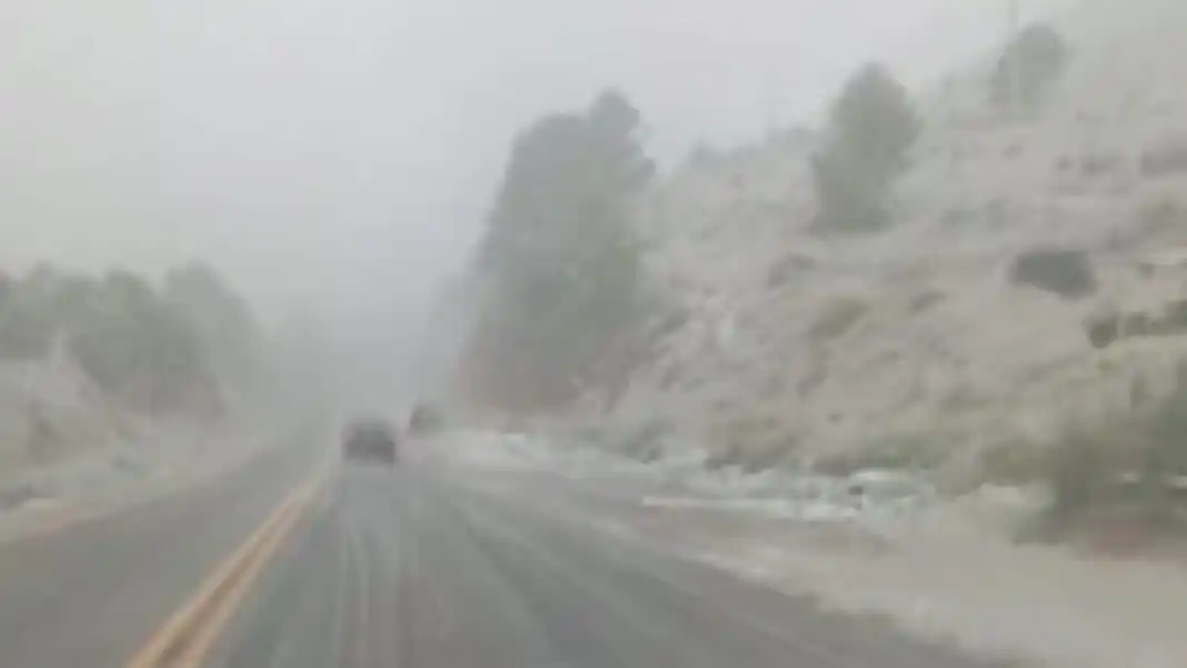 Nevada en Tornquist. - noticiasradioreflejos.com.ar -