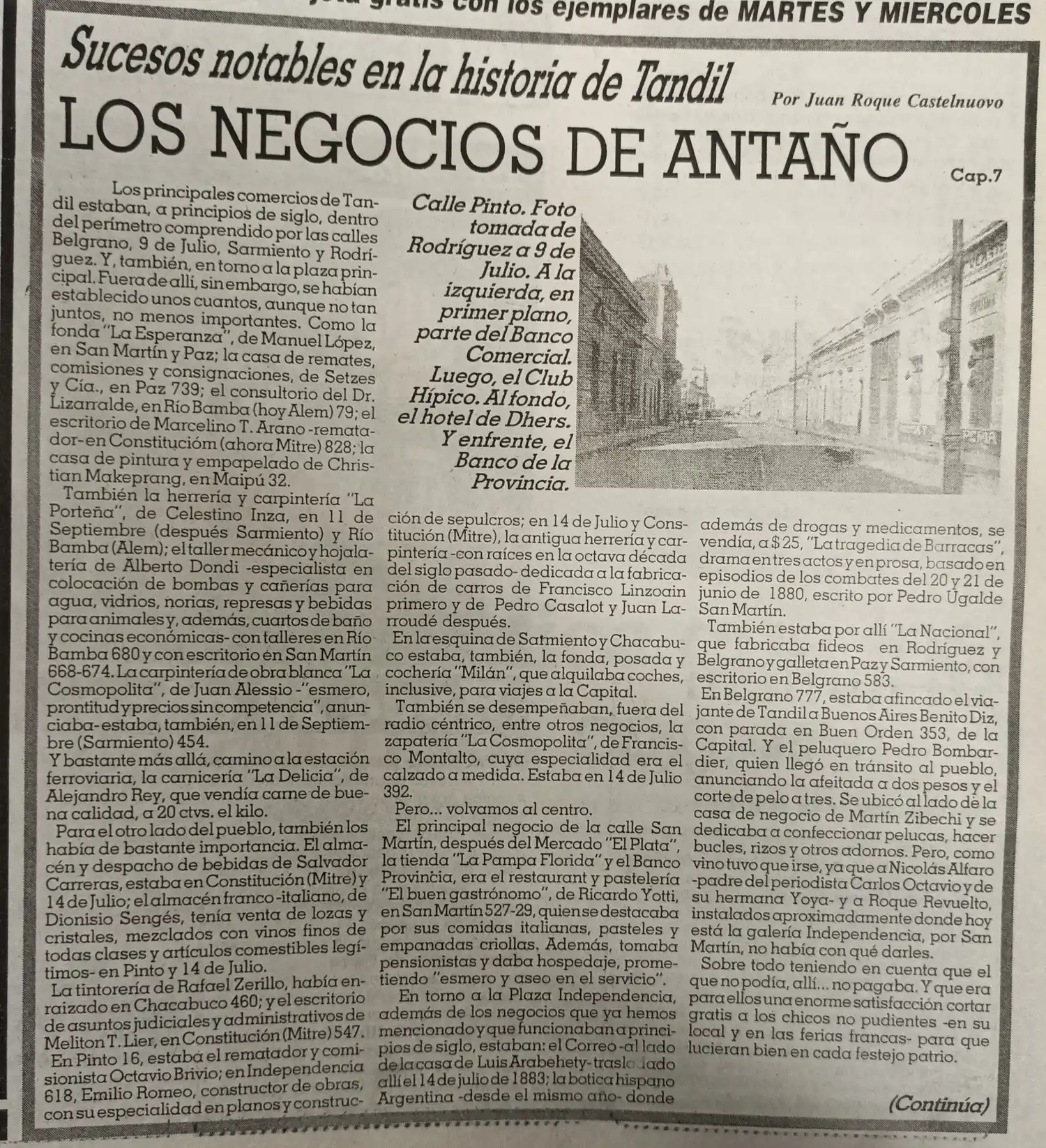 Los negocios de antaño  -  Cap. 7