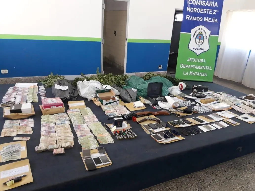 Desbaratan banda narco liderada por barras de Deportivo Laferrere
