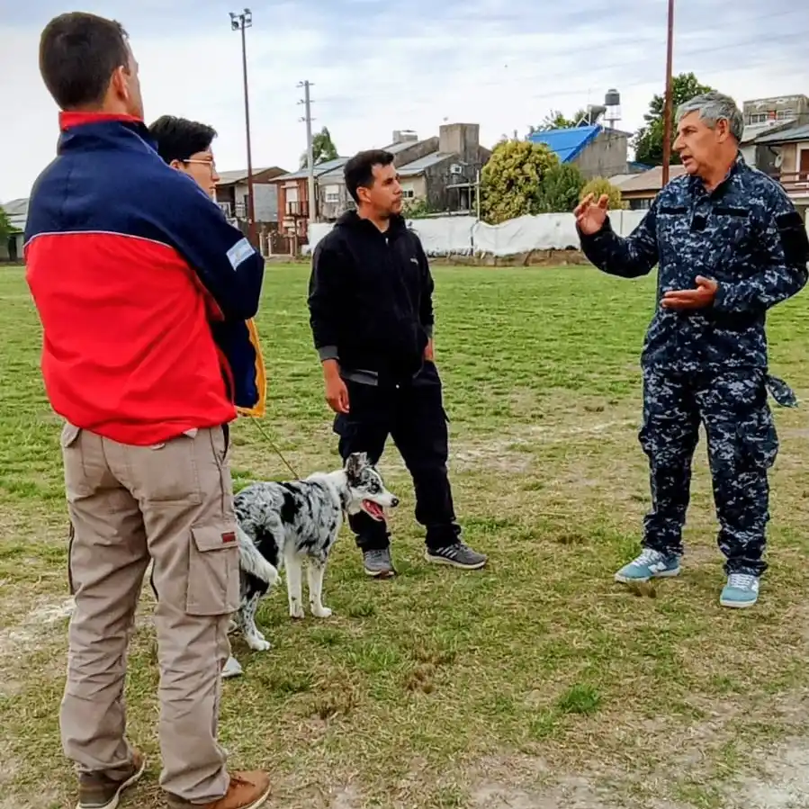 K9 Gualeguay capacitó a la brigada canina de los Bomberos Voluntarios de Villa Paranacito
