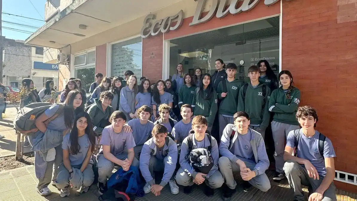 De paseo. Los chicos del CEIA se acercaron a Ecos Diarios