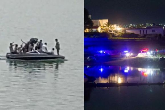Carlos Paz: se emborrachaban en una lancha, llegó la Policía y uno se tiró al lago