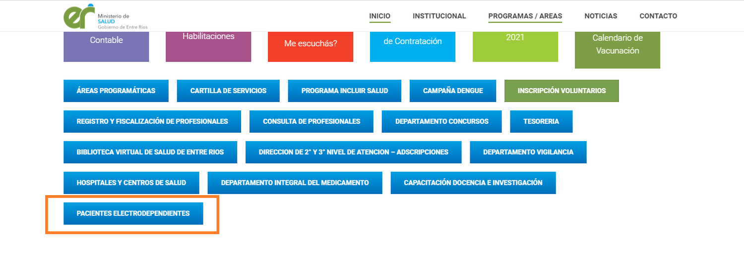 La provincia habilitó la inscripción al registro de personas electrodependientes