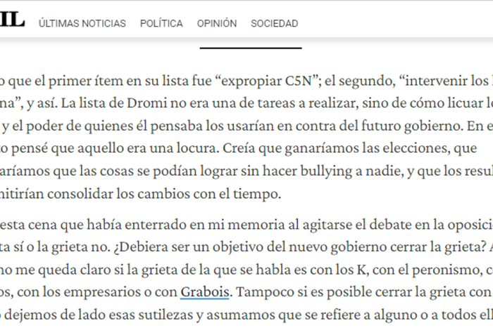La columna de Federico Adolfo Sturzenegger en la que revela un plan de para expropiar C5N