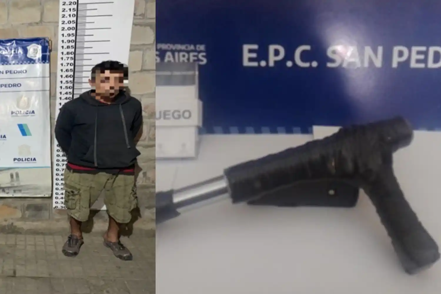 Detuvieron al cómplice de un hombre que había amenazado a una mujer con una tumbera