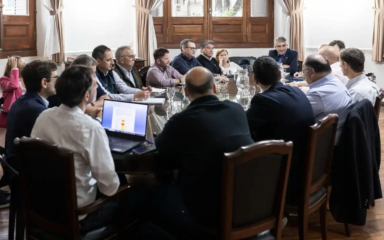 Integrantes de la Reunión del Comité Hídrico.