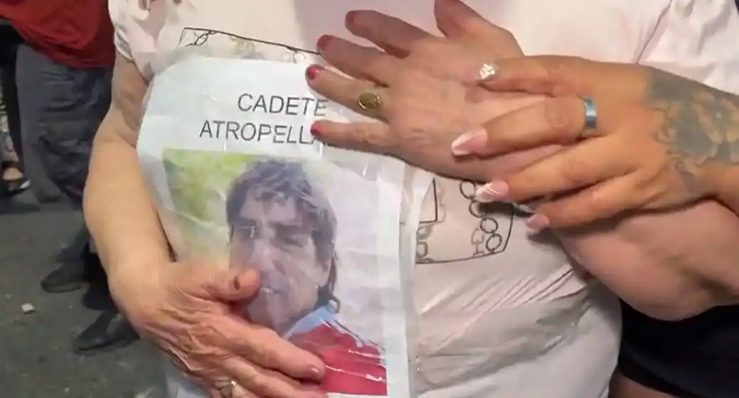 Familiares y amigos pidieron justicia por la muerte del cadete atropellado