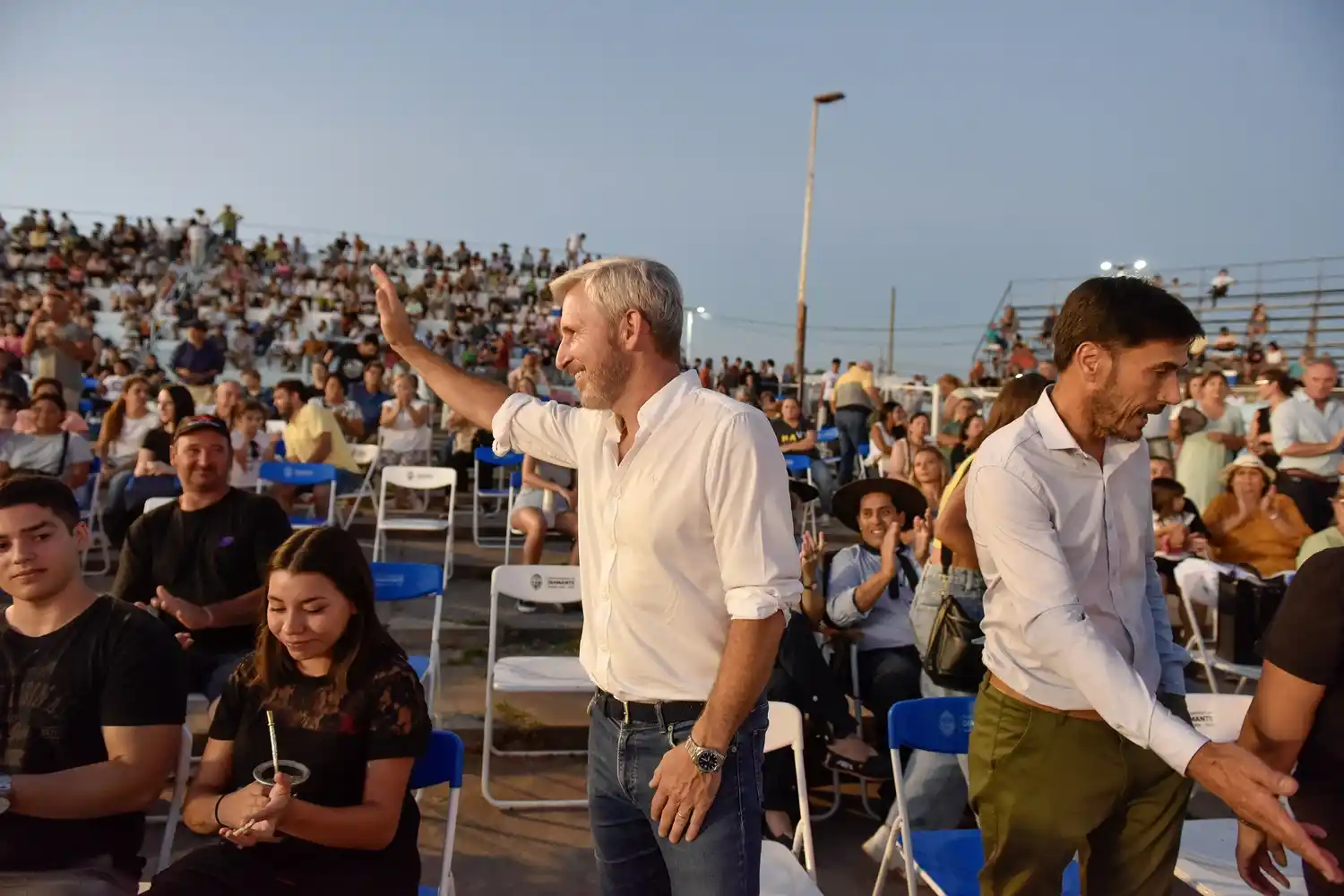 Frigerio participó de la apertura del Festival Nacional de Jineteada y Folclore de Diamante
