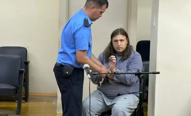 Leandro Trossero, durante la audiencia judicial.