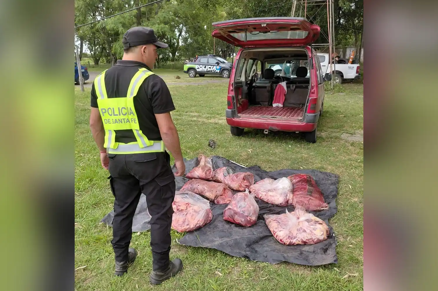 Incautaron cerca de 200 kilos de carne vacuna de dudosa procedencia en un control sobre la Ruta 19
