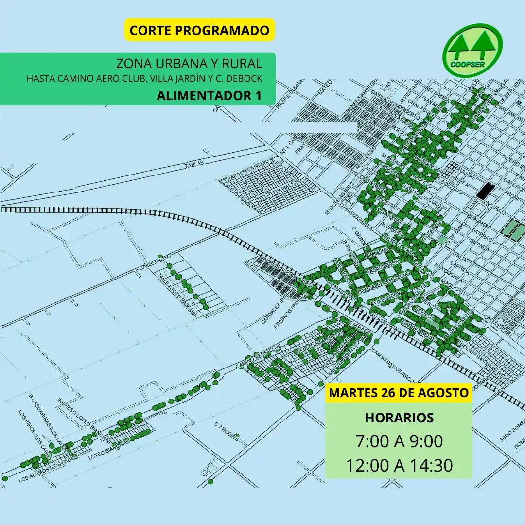 alimentador 1 corte programado