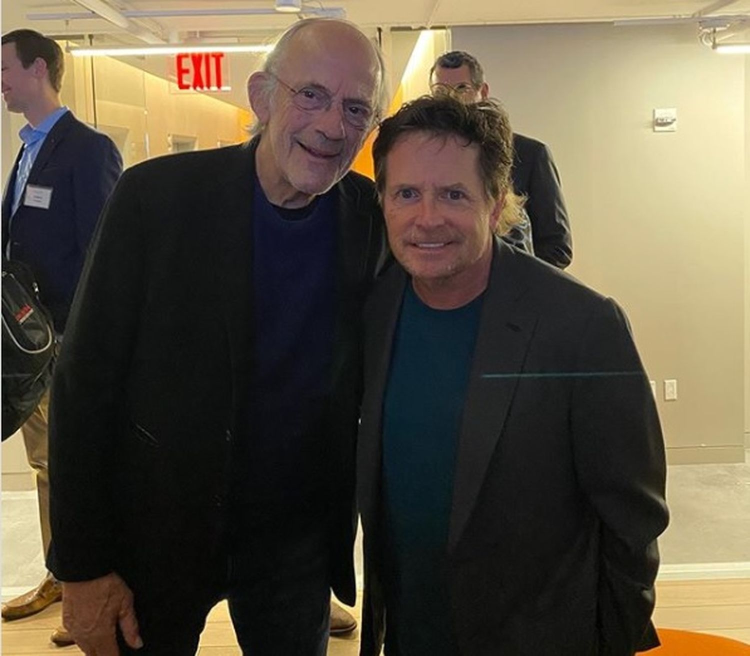 La foto de Michael J. Fox y Chistopher Lloyd que conmovió a los fans de Volver al futuro