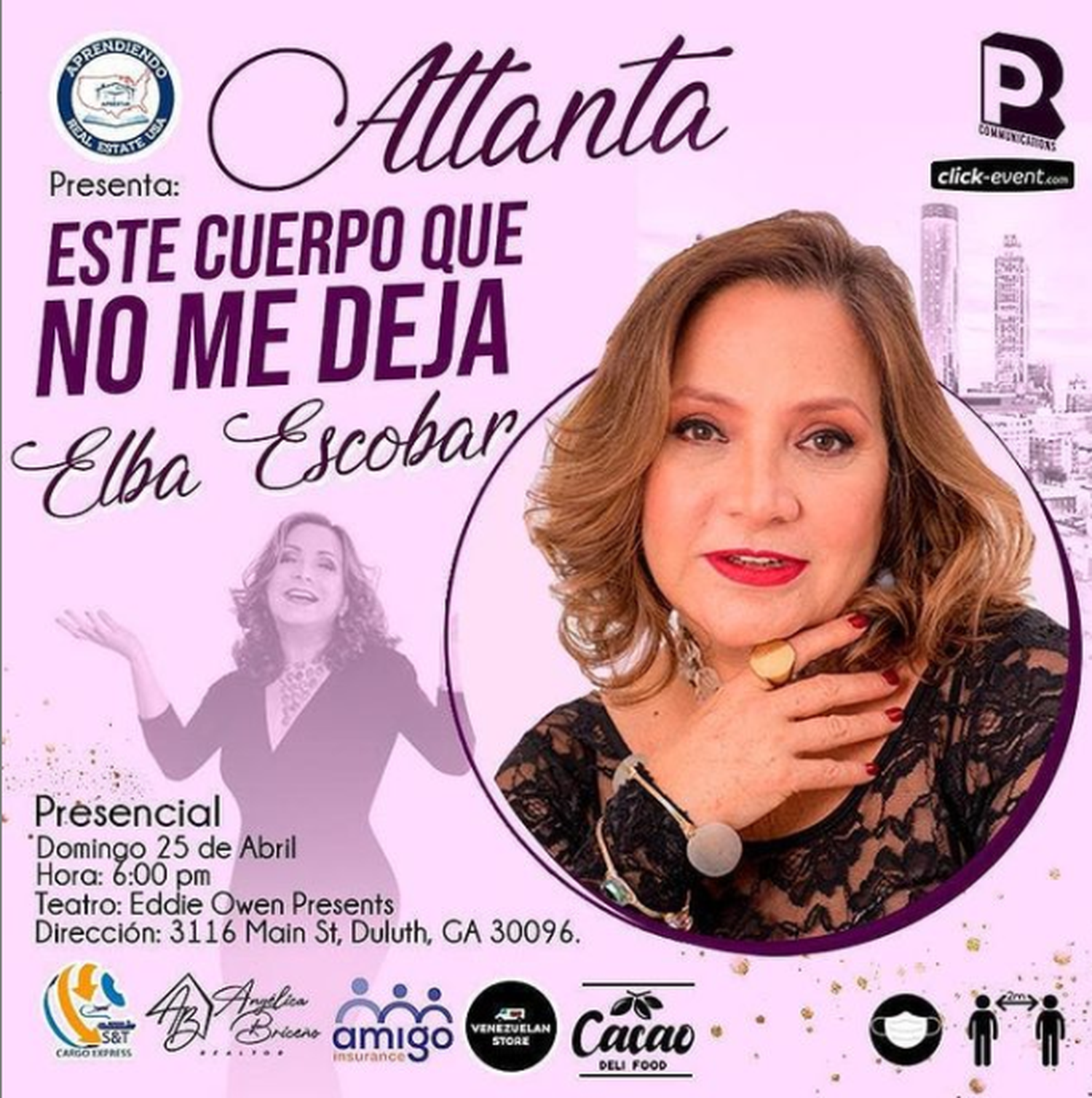 Elba Escobar está emocionada por su regreso a los escenarios. Foto: Instagram