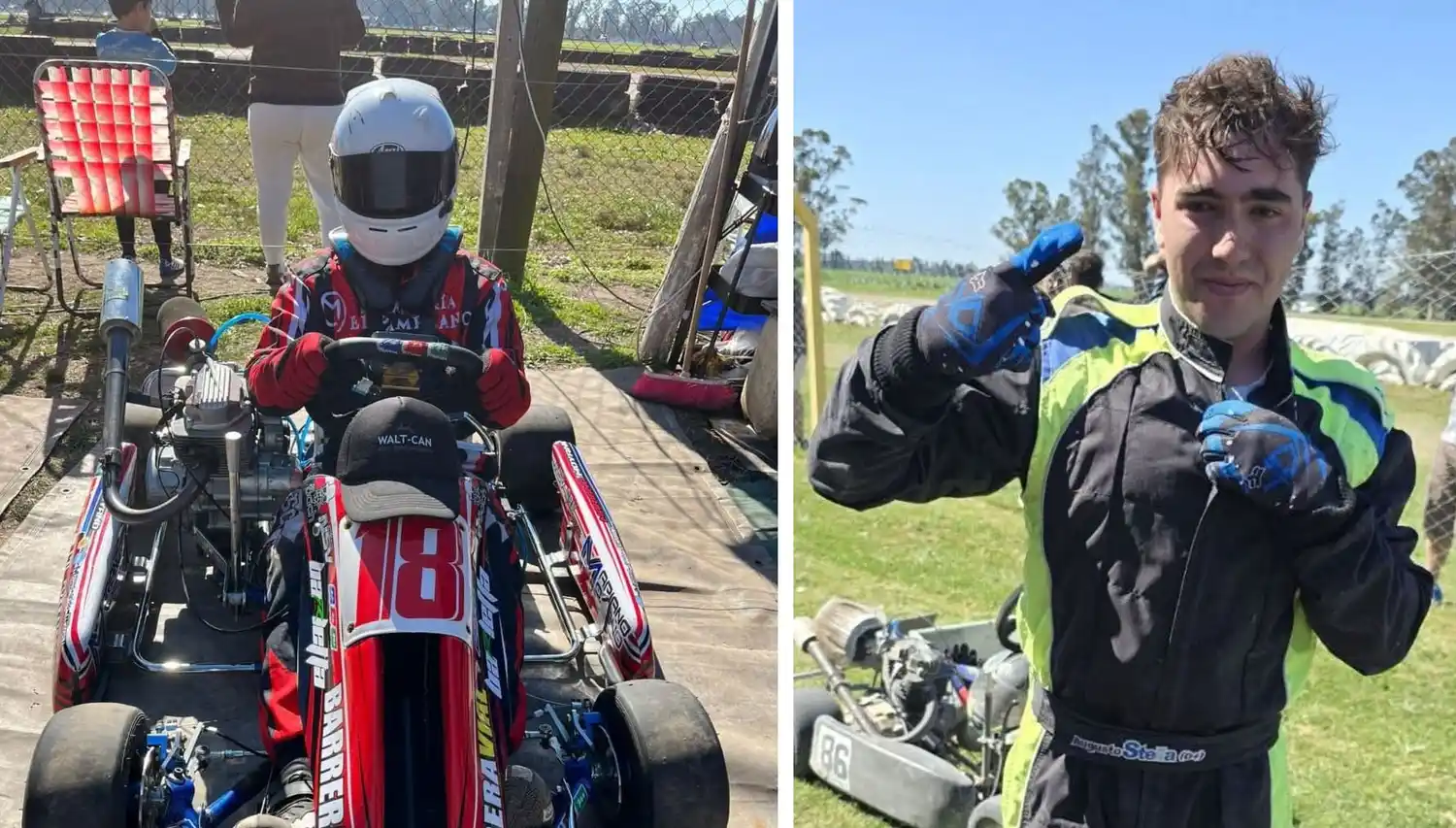 Mariano Moyano vuelve al Karting Metropolitano acompañado por Augusto Stella