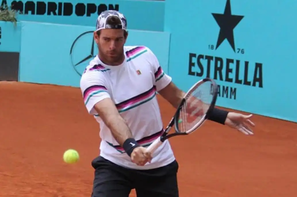 Del Potro tuvo su primer entrenamiento en Madrid