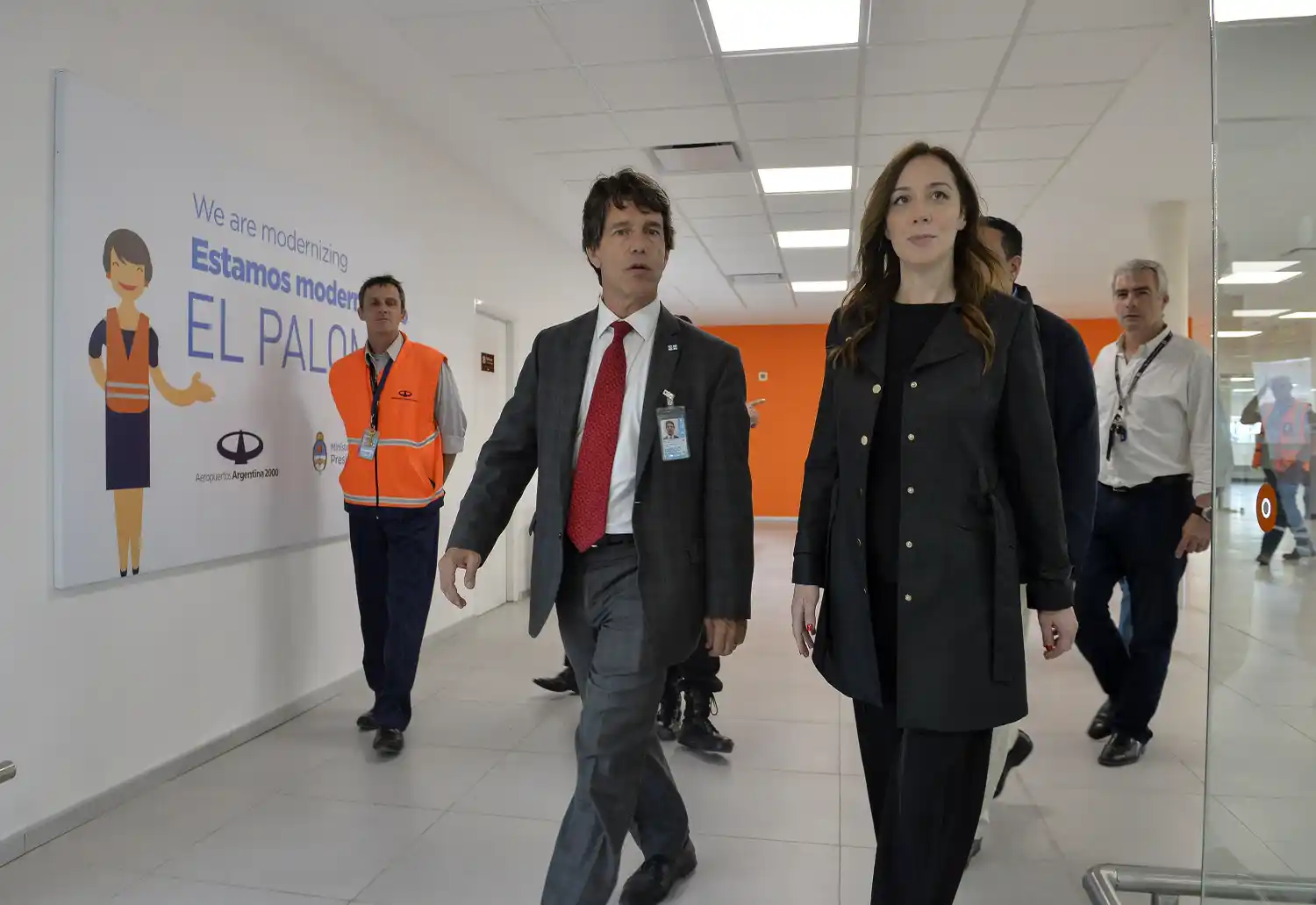 Aeropuerto El Palomar: Vidal visitó nueva Terminal de vuelos internacionales