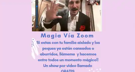 Solidaridad: Magia por Zoom para niños aislados