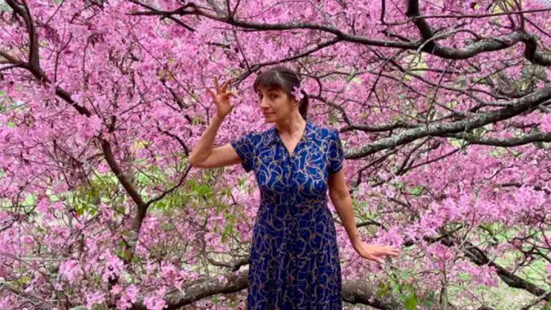 Hilda Lizarazu se presentó en Paraná y disfrutó del Parque Urquiza