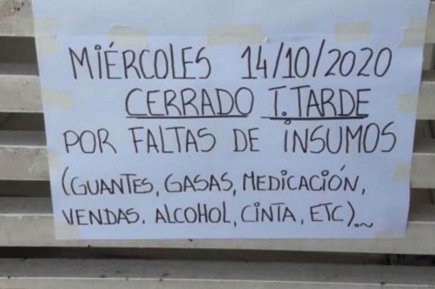 Rosario: tensión entre médicos y funcionarios por la falta de insumos