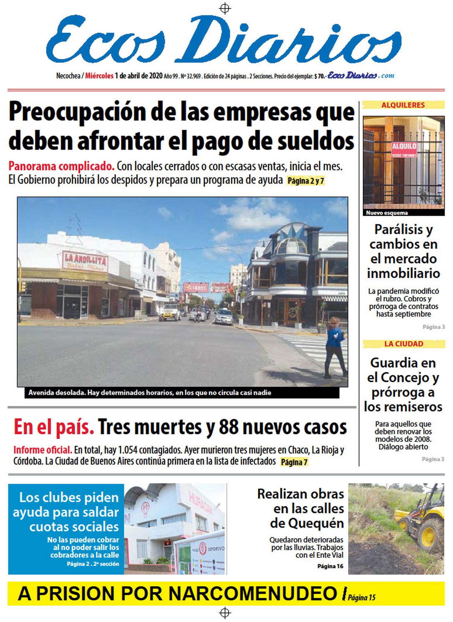 Tapa del 1 de abril de 2020