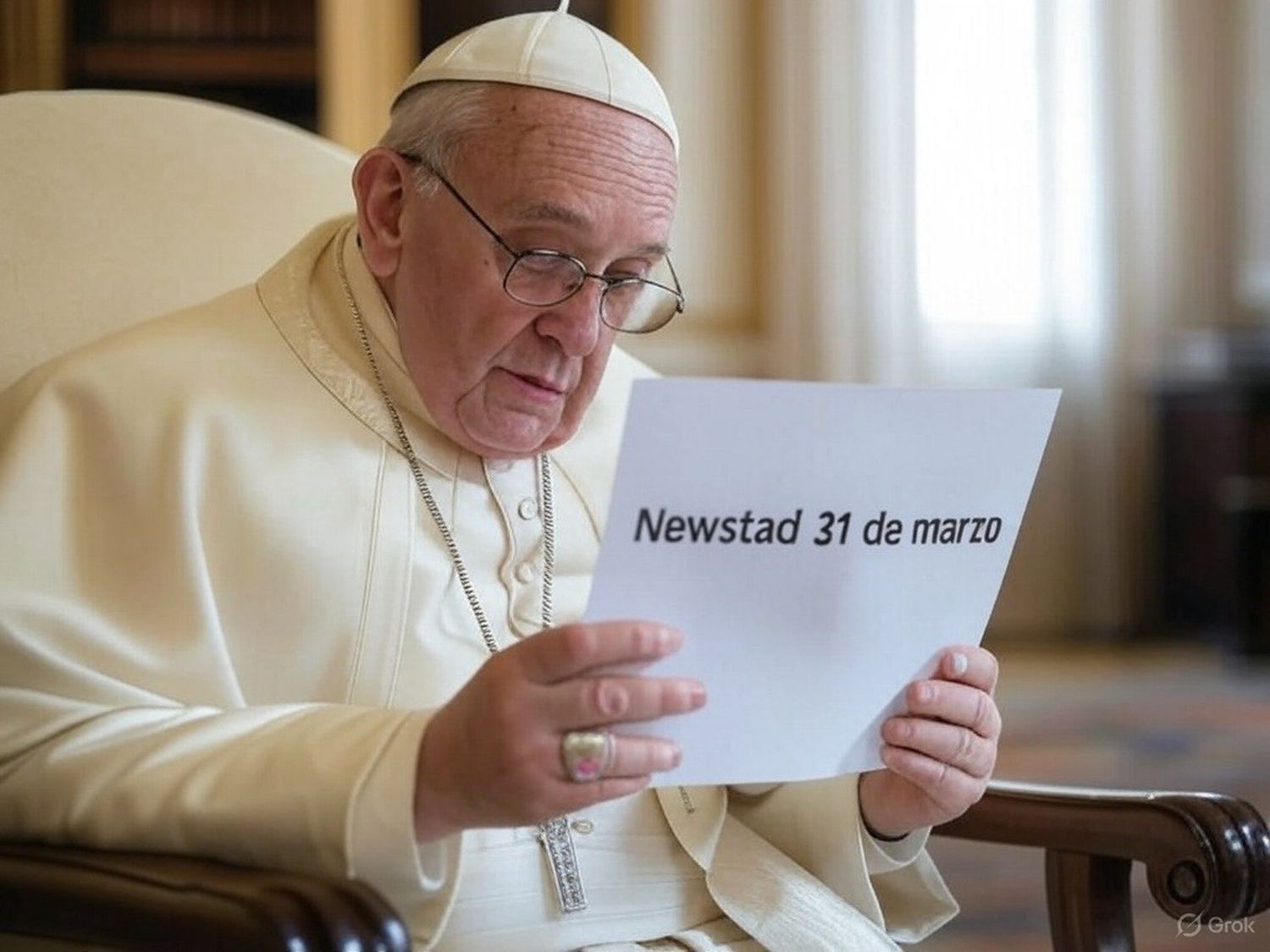 Santoral. Francisco, leyendo el Santoral del 31 de marzo.