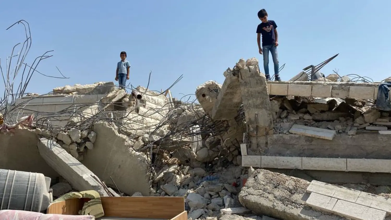 Niños palestinos en Cisjordania. Foto: ONU