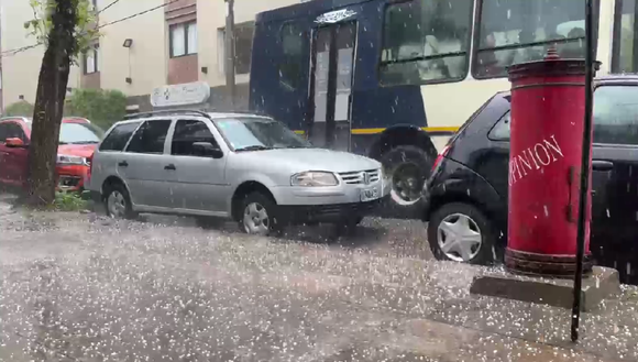 Tiempo en San Pedro: cayó granizo