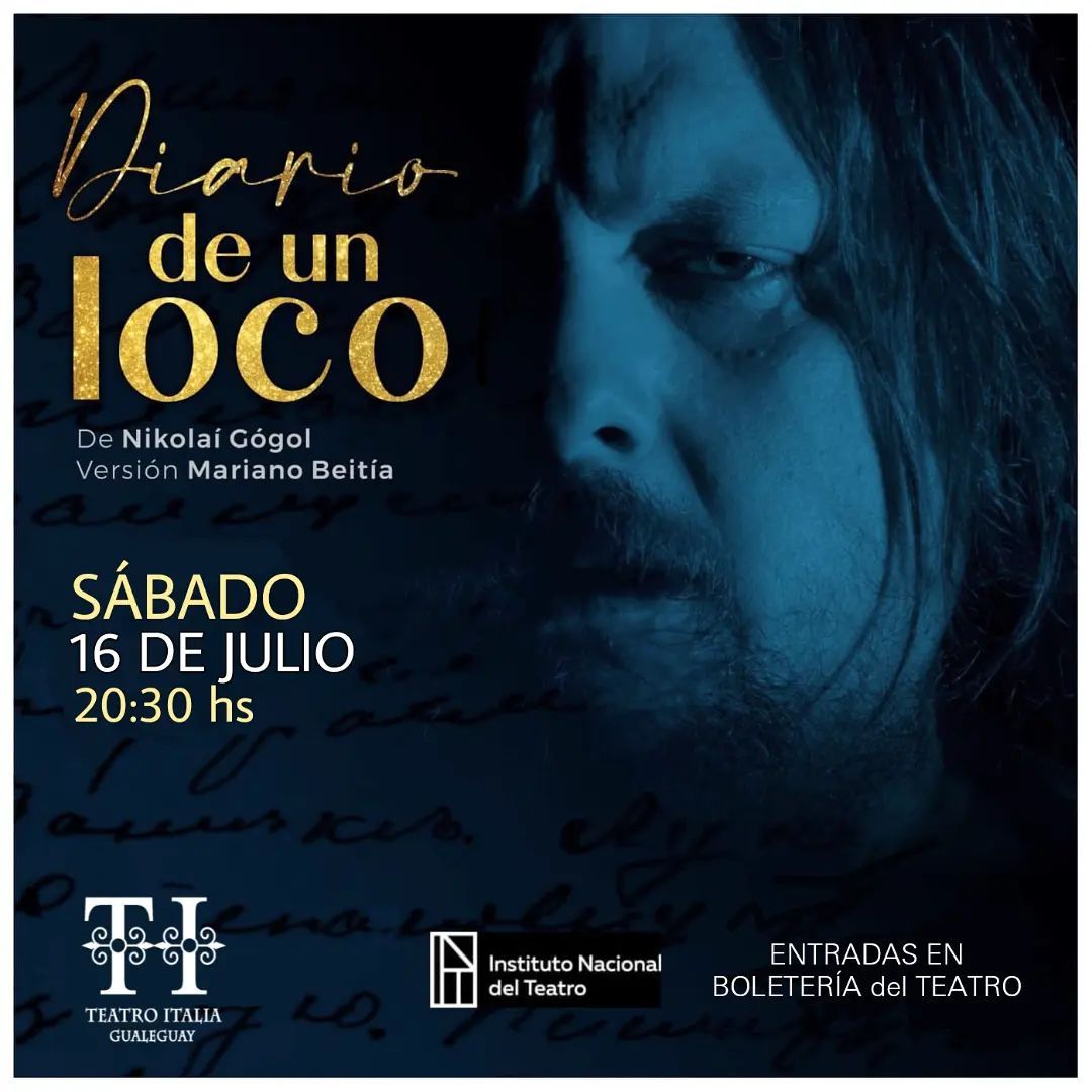 El Teatro Italia presenta Diario de un loco