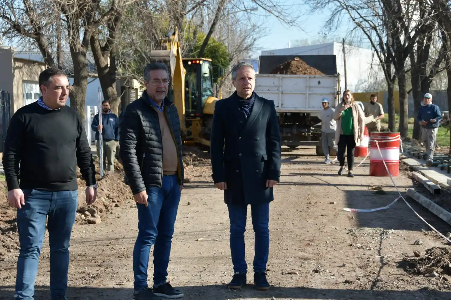 Bernarte recorrió la obra.