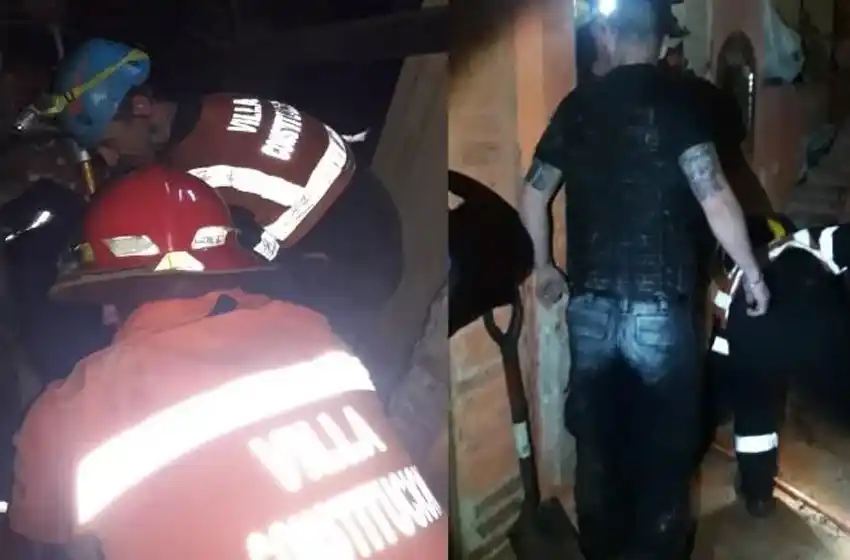 Derrumbe y muerte: falleció una joven embarazada y su novio al derribarse una casa