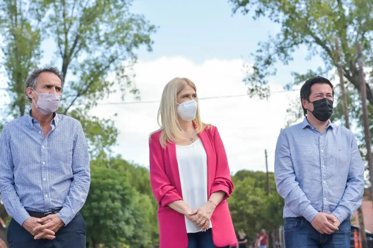 Nardini, Magario y Katopodis recorrieron obras en el distrito de General Rodríguez