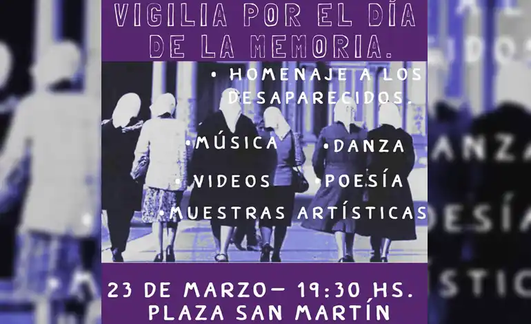 Rojas: Actividades por el Día de la Memoria, por la Verdad y la Justicia