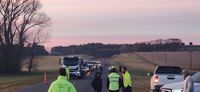 Triple choque en la Ruta 226: hospitalizaron a una mujer