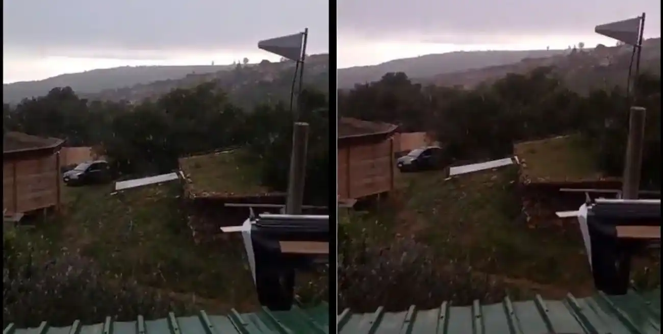 La nevada fue registrada en un corto lapso de tiempo.