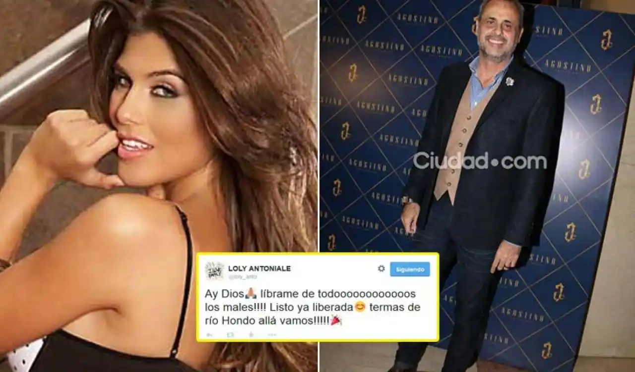En medio de rumores de crisis con Jorge Rial, Loly Antoniale viajó a las Termas de Río Hondo