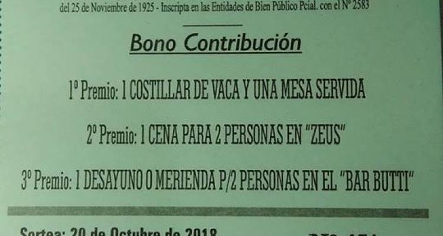 La Casa de Ancianos lanzó la venta de bonos para el sorteo del Día de la Madre