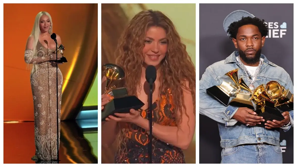 BEYONCÉ, SHAKIRA, KENDRICK LAMAR: así brillaron estas estrellas en los premios Grammy (+Lista)
