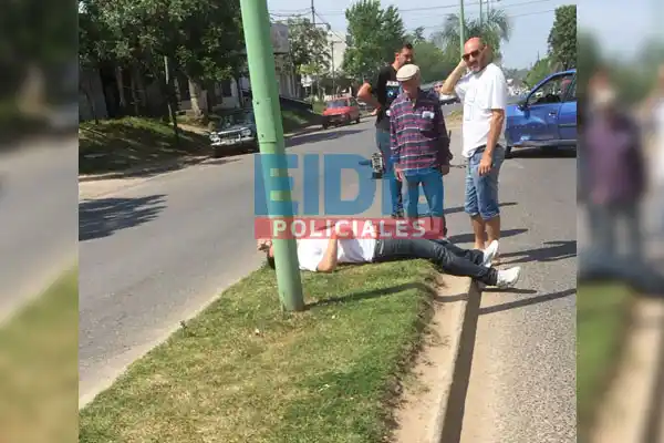 Hombre hospitalizado tras choque en Pedro Jurado y San Martín