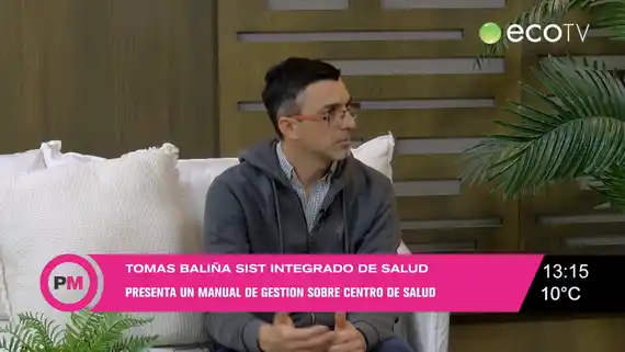 Tomás Baliña, presentará su libro "Gestión sobre centro de salud"