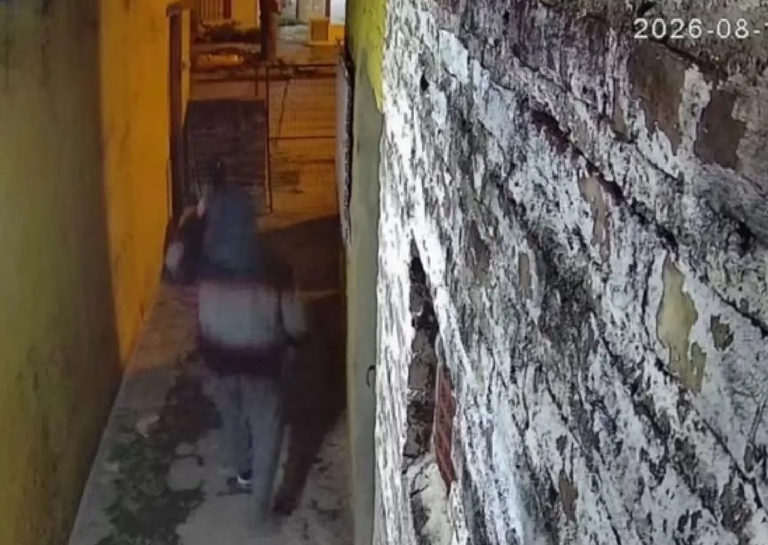 Las cámaras de seguridad registraron el segundo hecho delictivo.