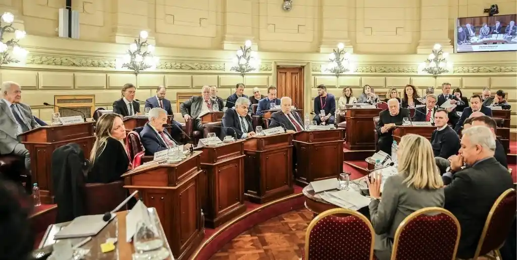 Todos los ministros de la Corte se presentaron ante la comisión de la Convención. Foto: Gentileza