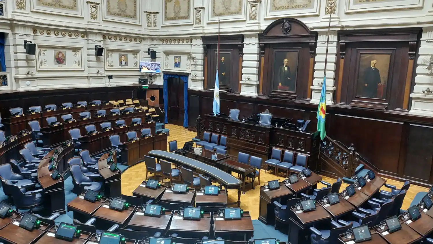 El recinto de Diputados antes del comienzo de una sesión.
