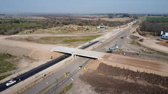 Avanza la transformación de la Ruta Nacional 18 en autovía: obras en etapa final