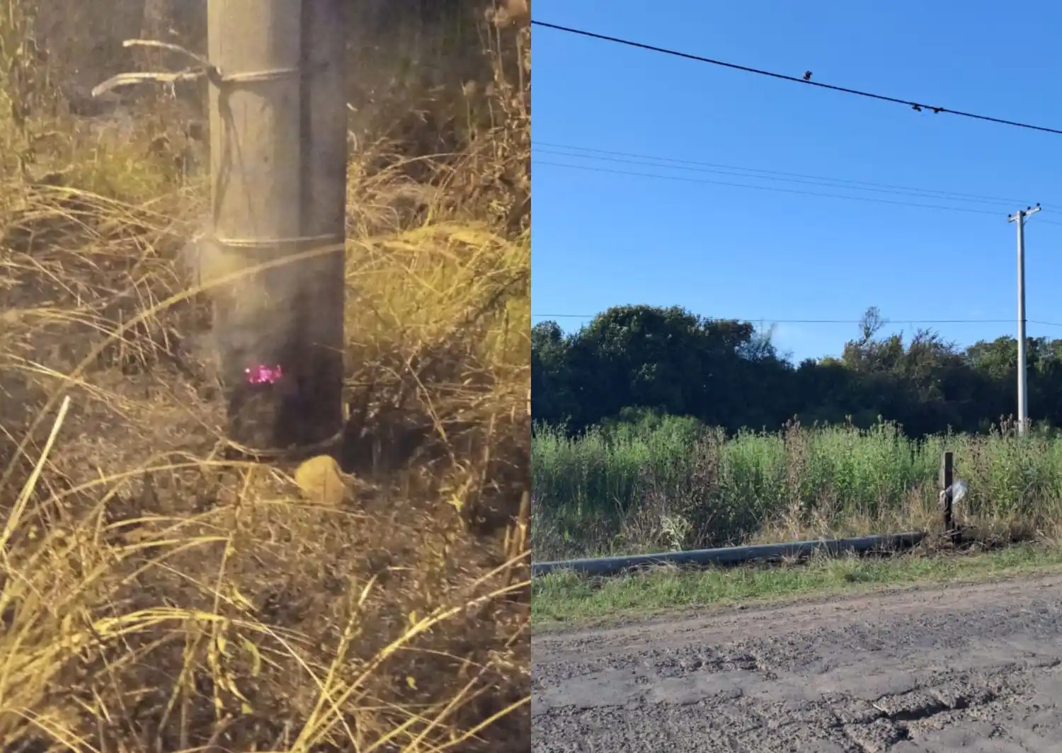 Reclamos por poste incendiado en Villa Jardín: "No tienen conciencia"
