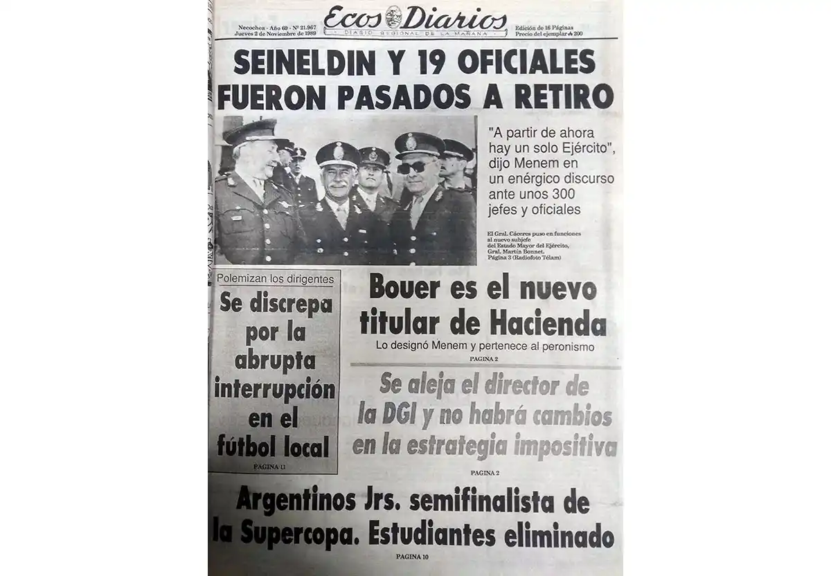 Jueves 2 de noviembre de 1989