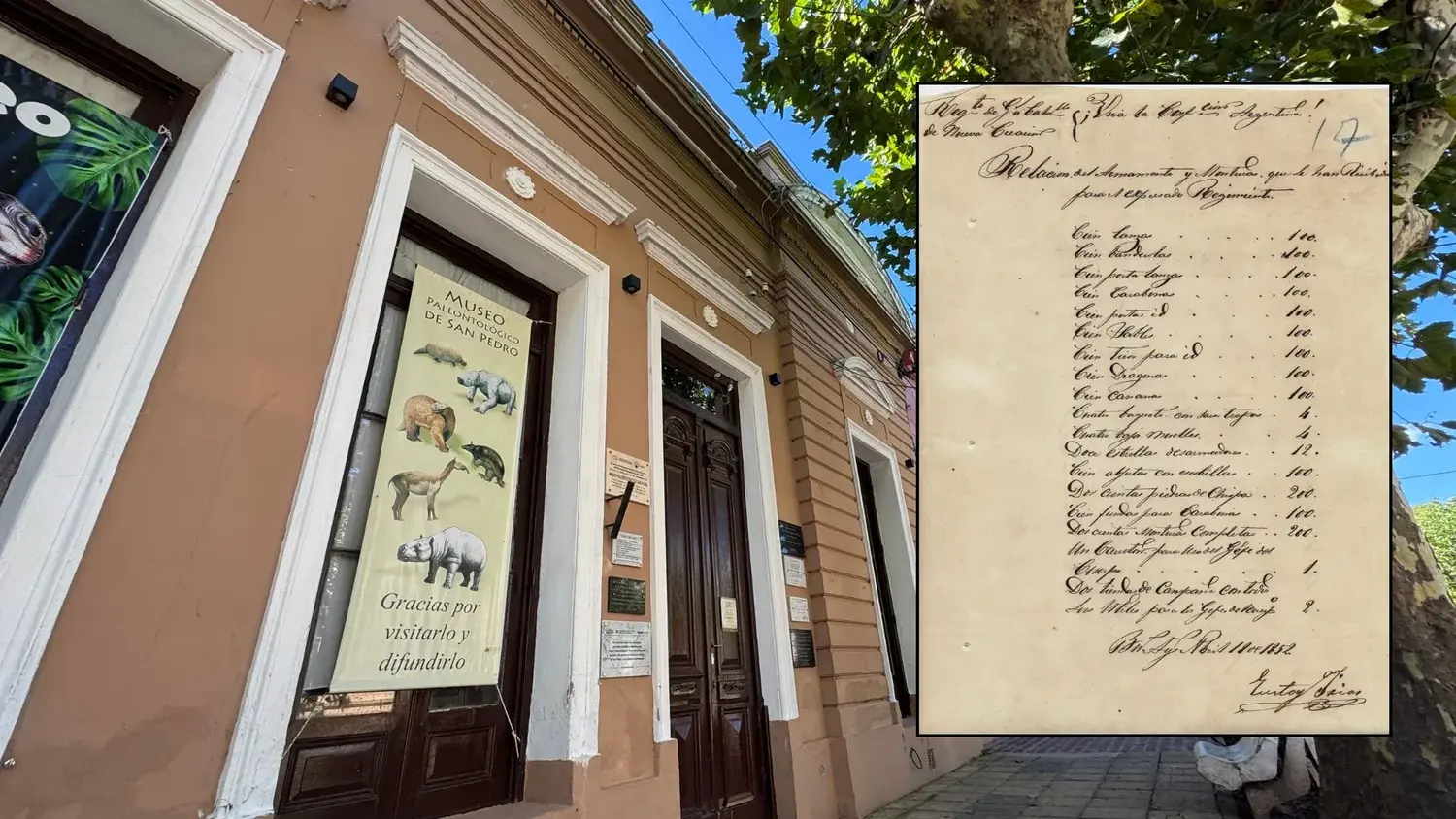 El Museo exhibirá hasta este lunes, inclusive, los documentos que refieren al "Regimiento de Granadero a Caballo de Nueva Generación".