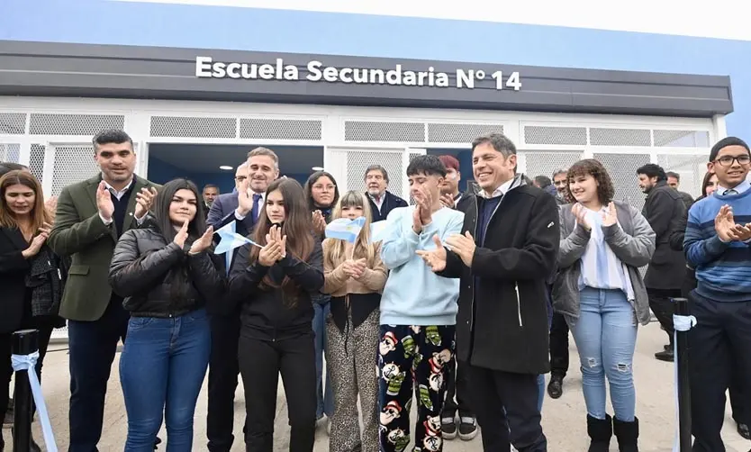 Achával y Kicillof inauguraron una nueva escuela secundaria en Pilar